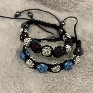 2/25$ Shamballa Ball Bracelet, Bead Bracelet